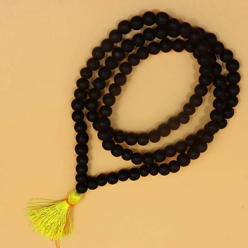 Plain Karungali Mala 108 Beads | Natural Ebony Wood Mala for Daily Wear & Meditation
