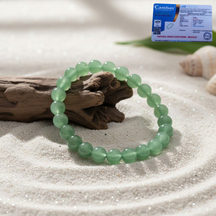 Green Aventurine Bracelet - For Sharp Mind & Academic Success