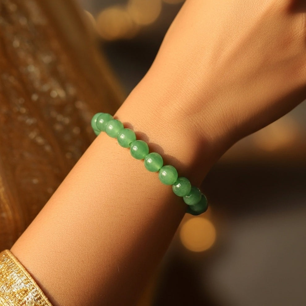 Green Aventurine Bracelet - For Sharp Mind & Academic Success
