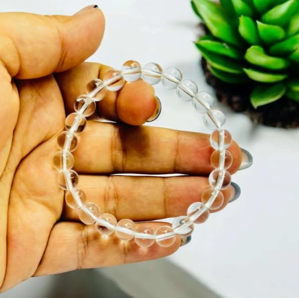 Beautiful Sphatik Bracelet Original Certified Pure Transparent Clear Crystals Sfatik ki Bracelet