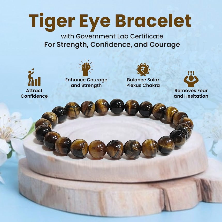 Tiger Eye Bracelet - To Gain Success & Stability in Life