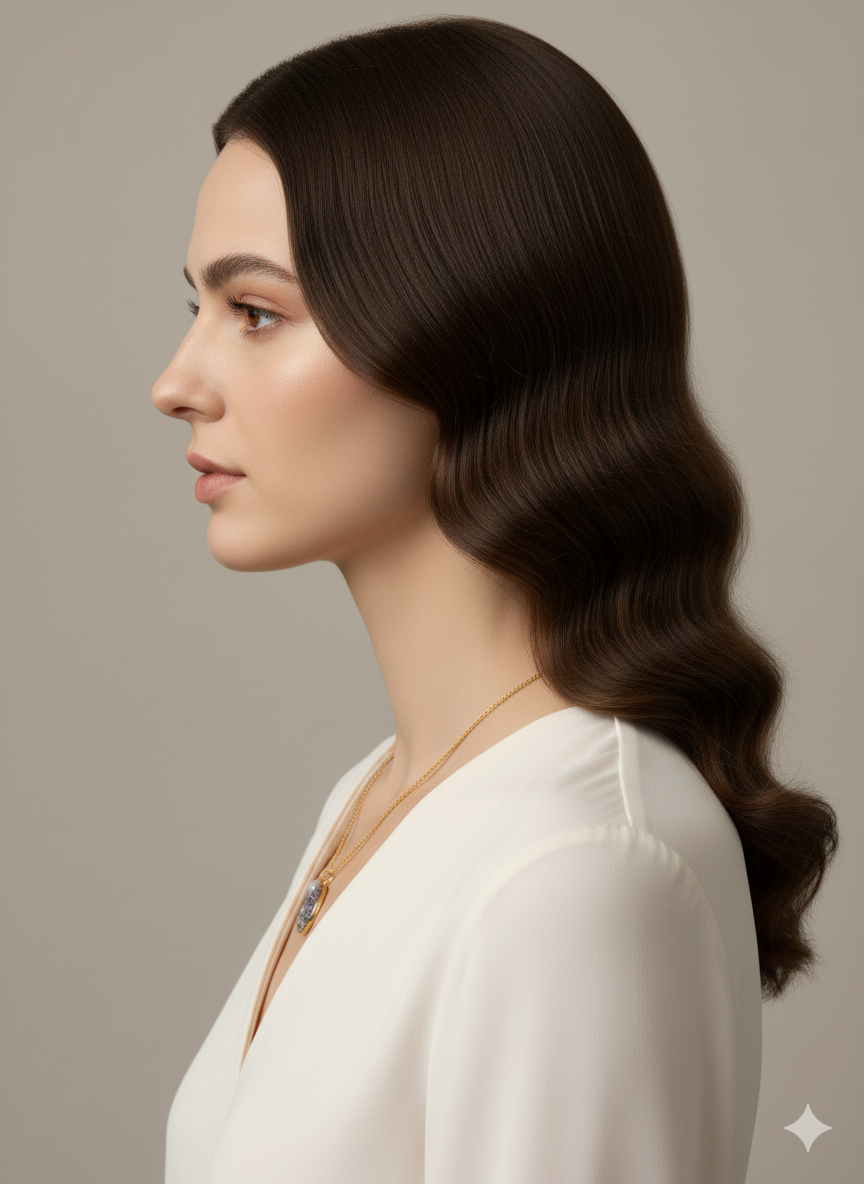 Ratmanee Garden Bloom Necklace – Artistic Gold Pendant with Pearl and Enamel Flowers