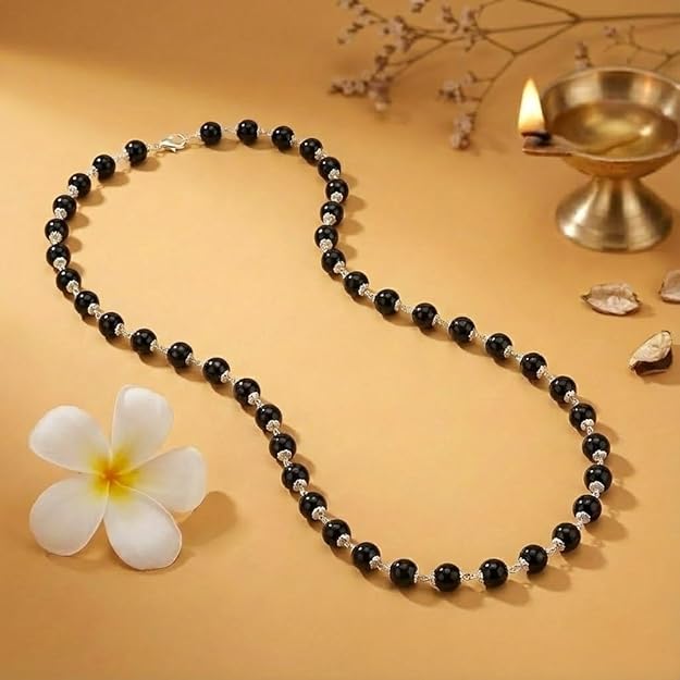 Natural Karungali Mala Beads | Original Ebony Wood Mala for Protection, Meditation & Positivity