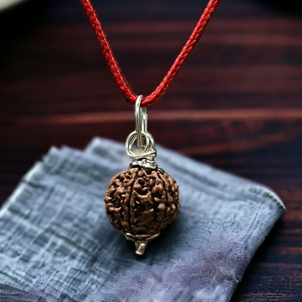Ratmanee 6 Mukhi Rudraksha Red Thread Mala for Confidence, Harmony & Emotional Balance