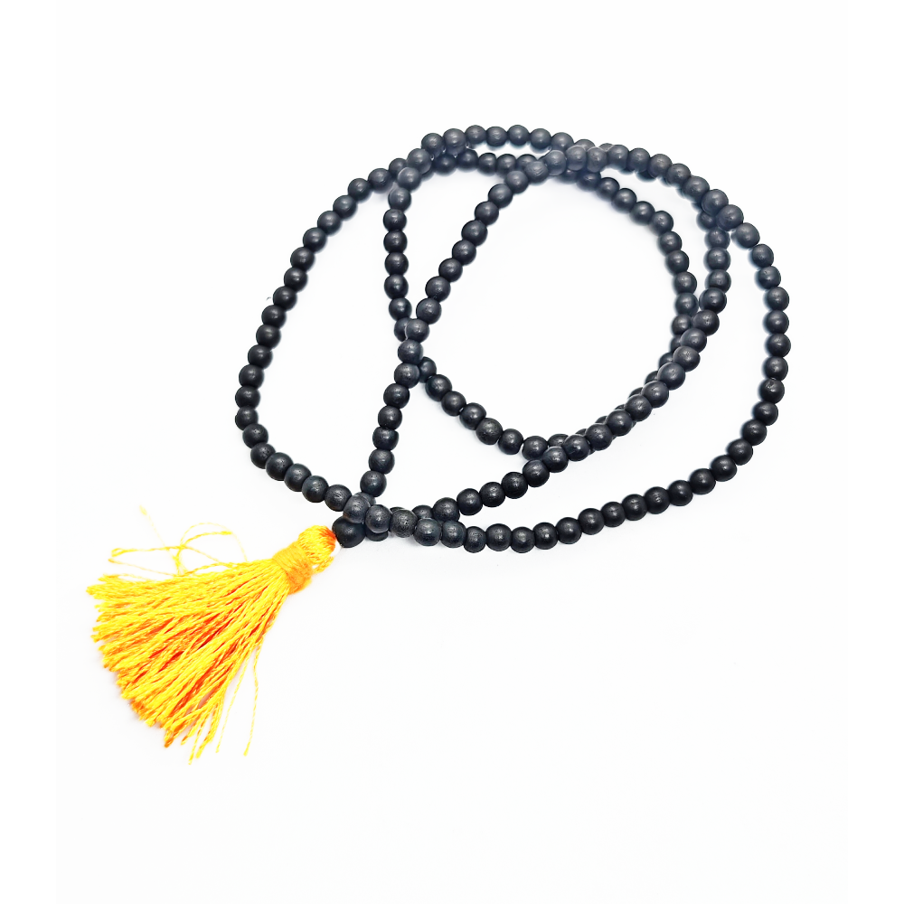 Plain Karungali Mala 108 Beads | Natural Ebony Wood Mala for Daily Wear & Meditation