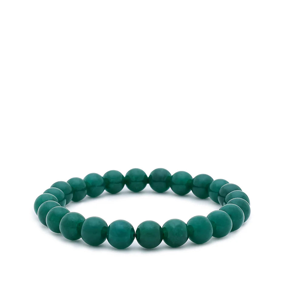 Natural Green Jade Bead Bracelet | Luck, Prosperity & Harmony Bracelet