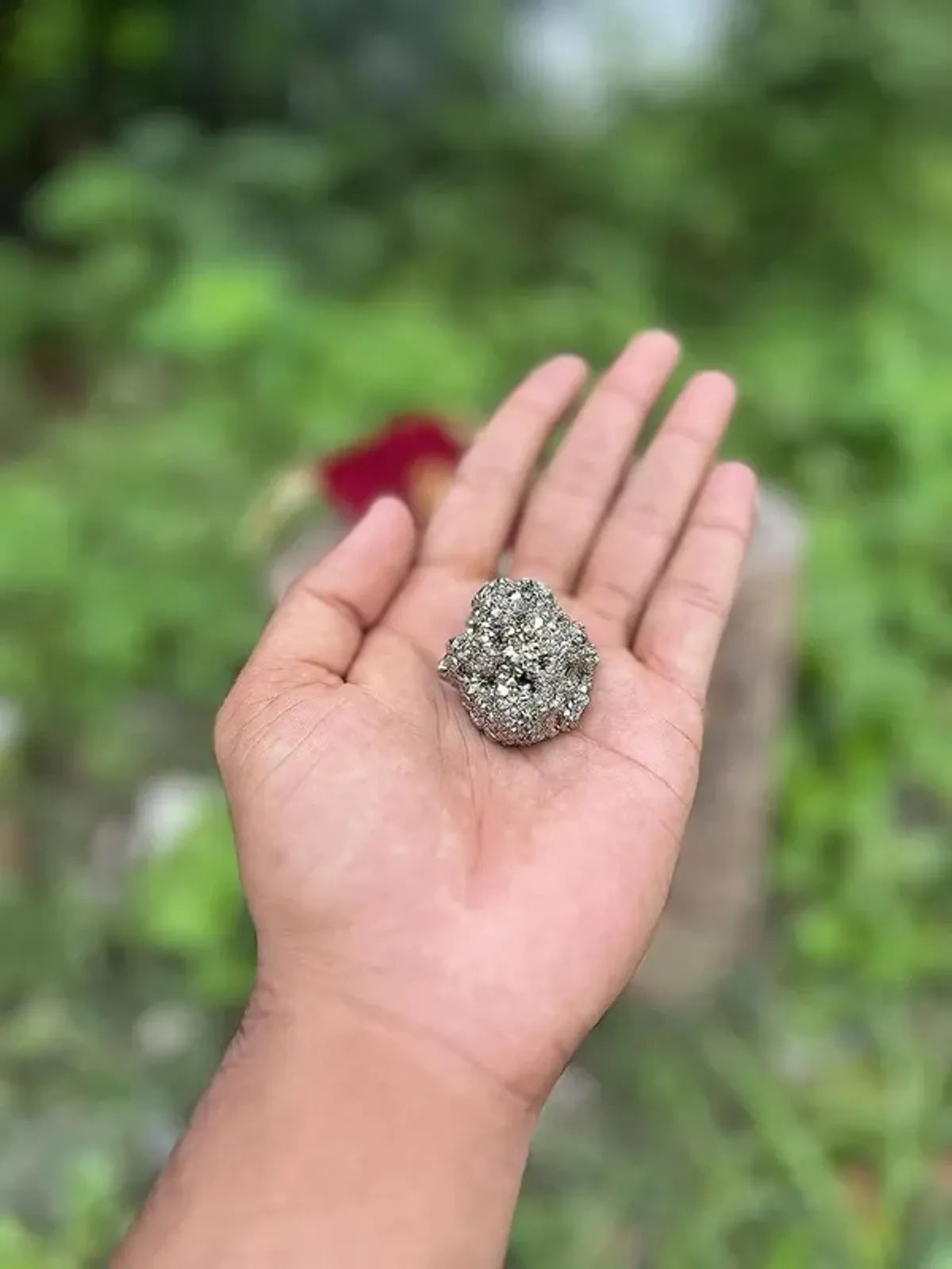 Natural Raw Pyrite Stone (Rough Cluster) | Vastu Wealth & Prosperity Crystal