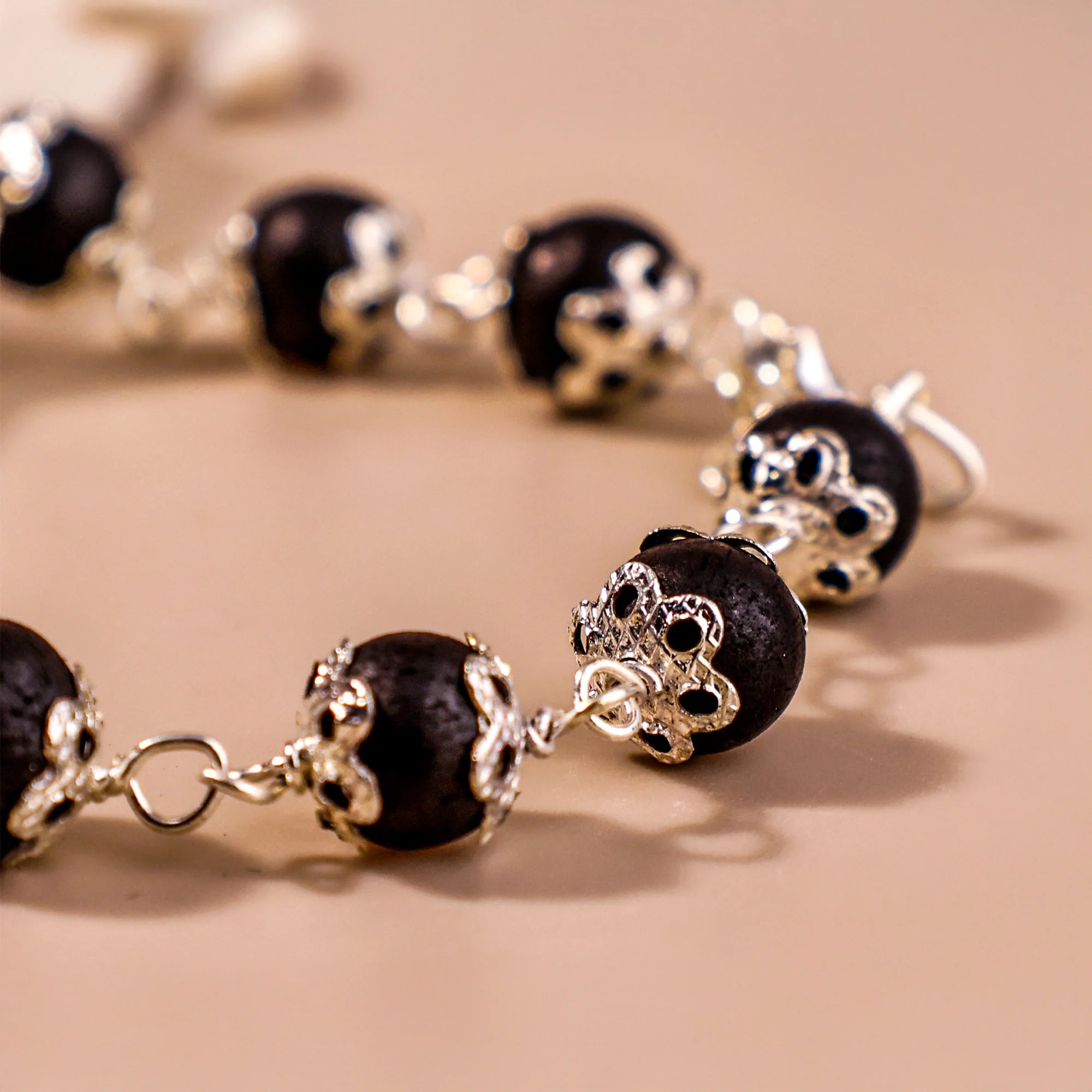 Karungali Silver Bracelet